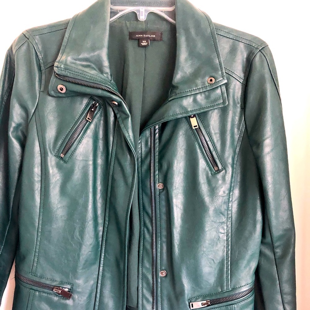 Ann Taylor Faux Leather Moto Jacket